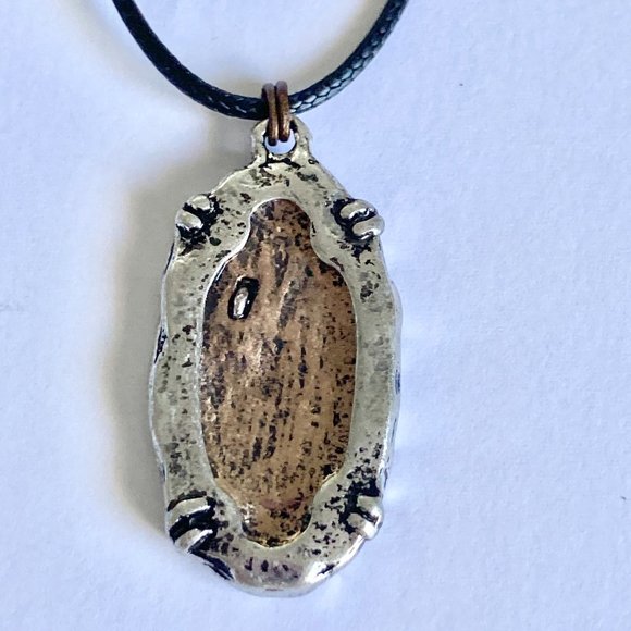 Cross BLESSED Pendant Necklace Copper Silver Plated 18-19" Christian Message - Picture 6 of 8